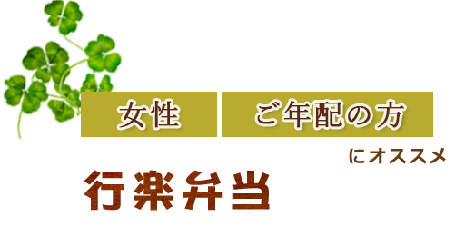 女性　ご年配の方　にオススメ 行楽弁当